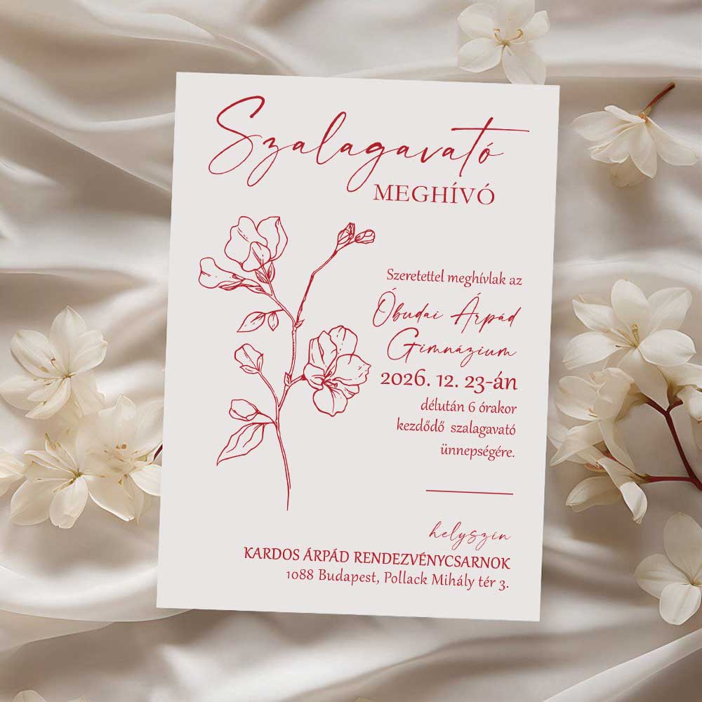 VIRÁGOS MEGHÍVÓ SZALAGAVATÓRA