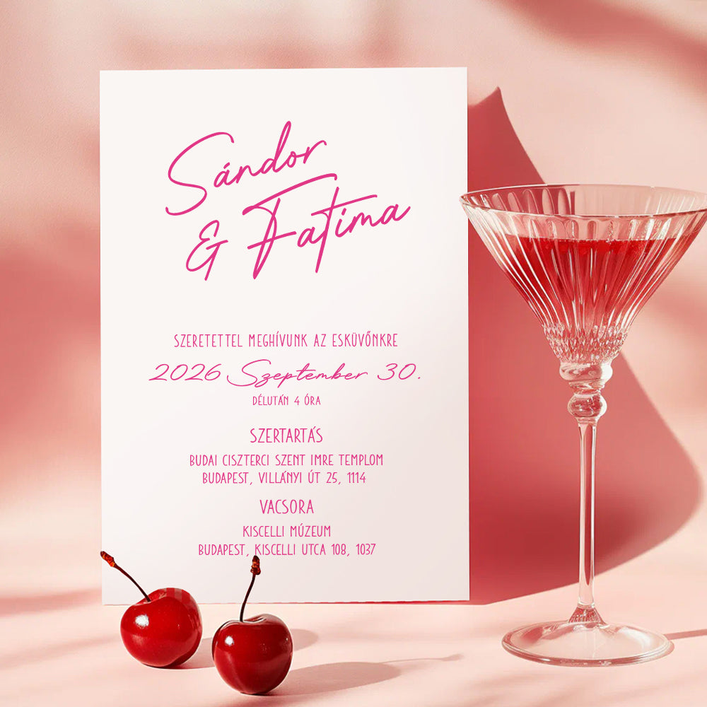 LETISZTULT MODERN ESKÜVŐI MEGHÍVÓ