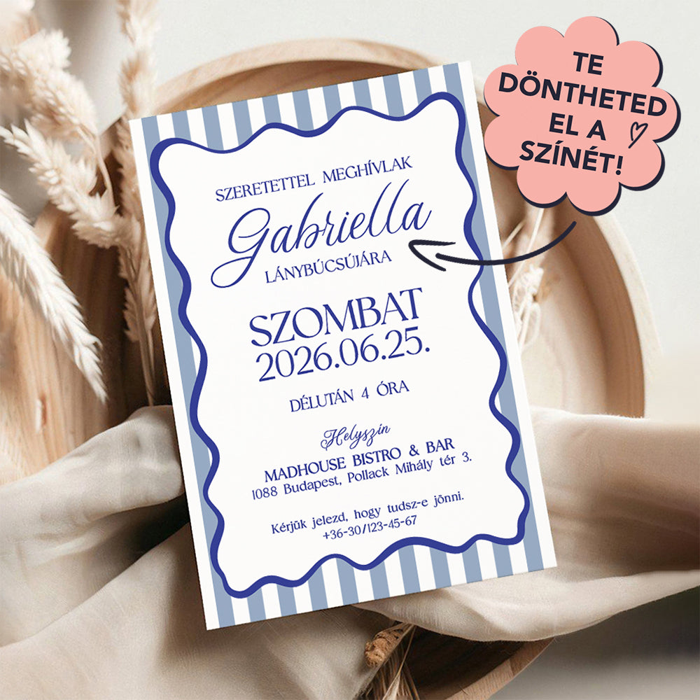 CSÍKOS LETISZTULT LÁNYBÚCSÚ MEGHÍVÓ